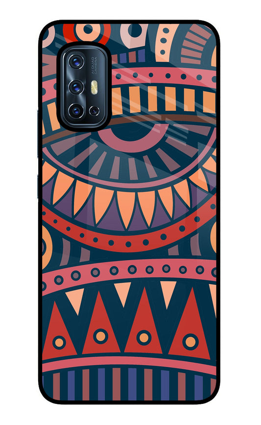 African Culture Design Vivo V17 Glass Case