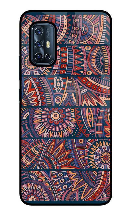 African Culture Design Vivo V17 Glass Case