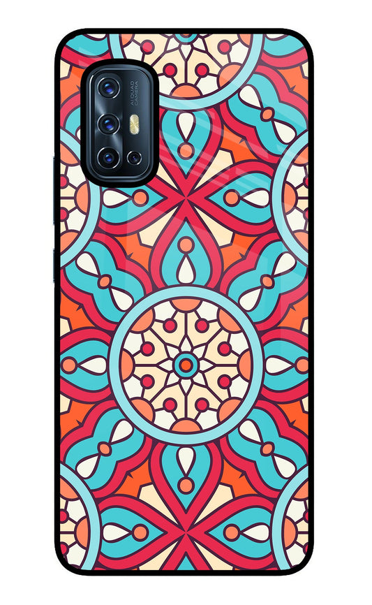 Mandala Geometric Vivo V17 Glass Case