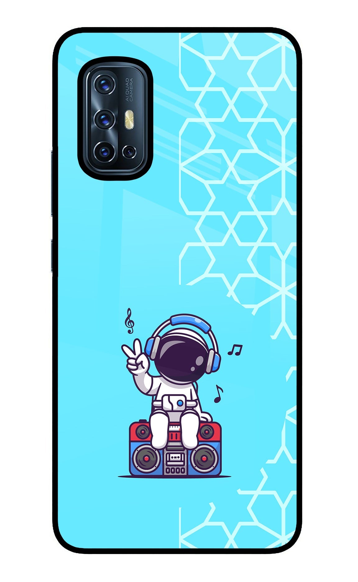 Cute Astronaut Chilling Vivo V17 Back Cover