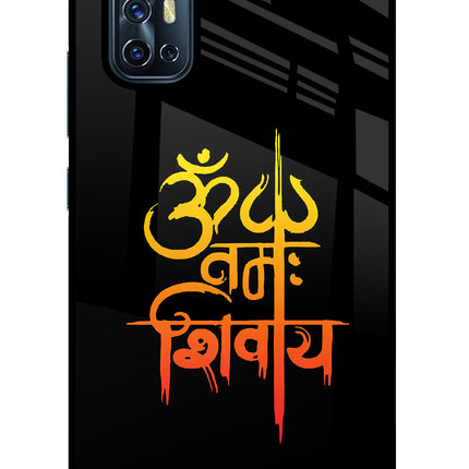 Om Namah Shivay Vivo V17 Glass Case Back Cover by Casekaro