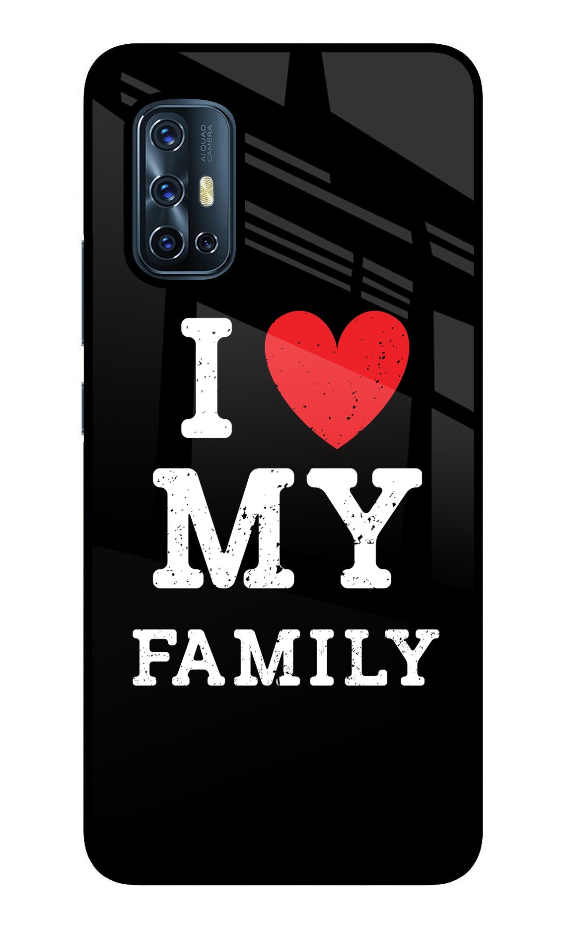 I Love My Family Vivo V17 Back Cover