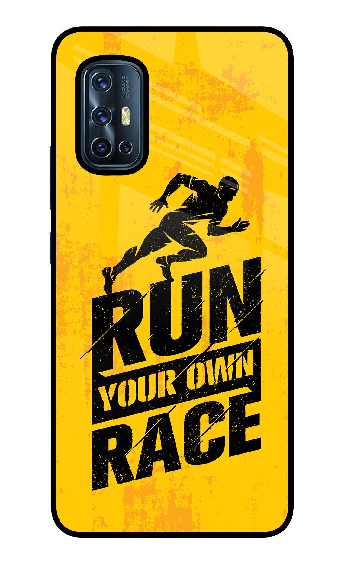 Run Your Own Race Vivo V17 Glass Case