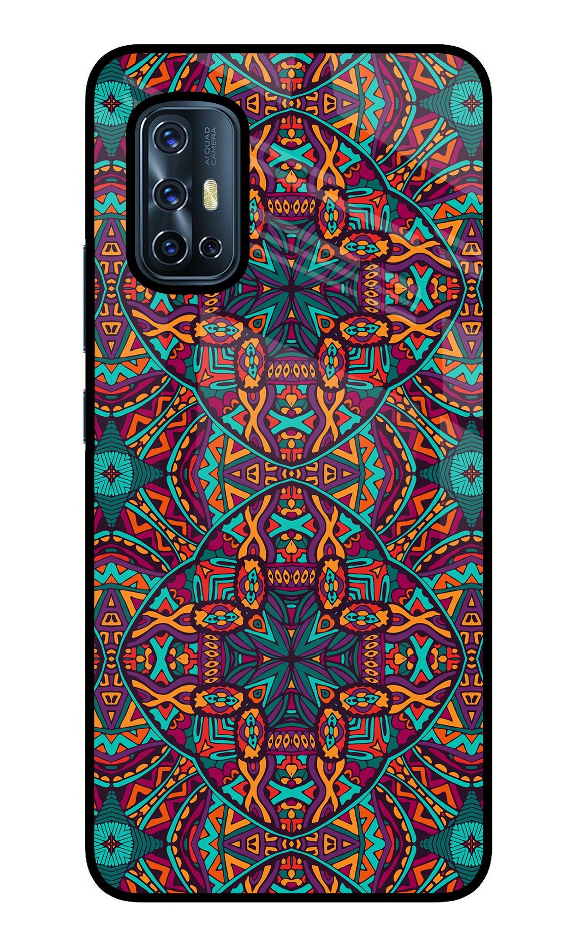 Colour Mandala Vivo V17 Glass Case