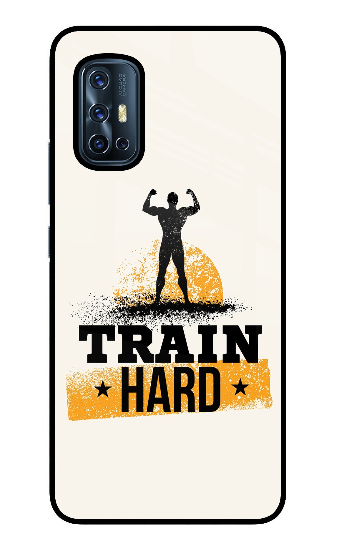 Train Hard Vivo V17 Glass Case