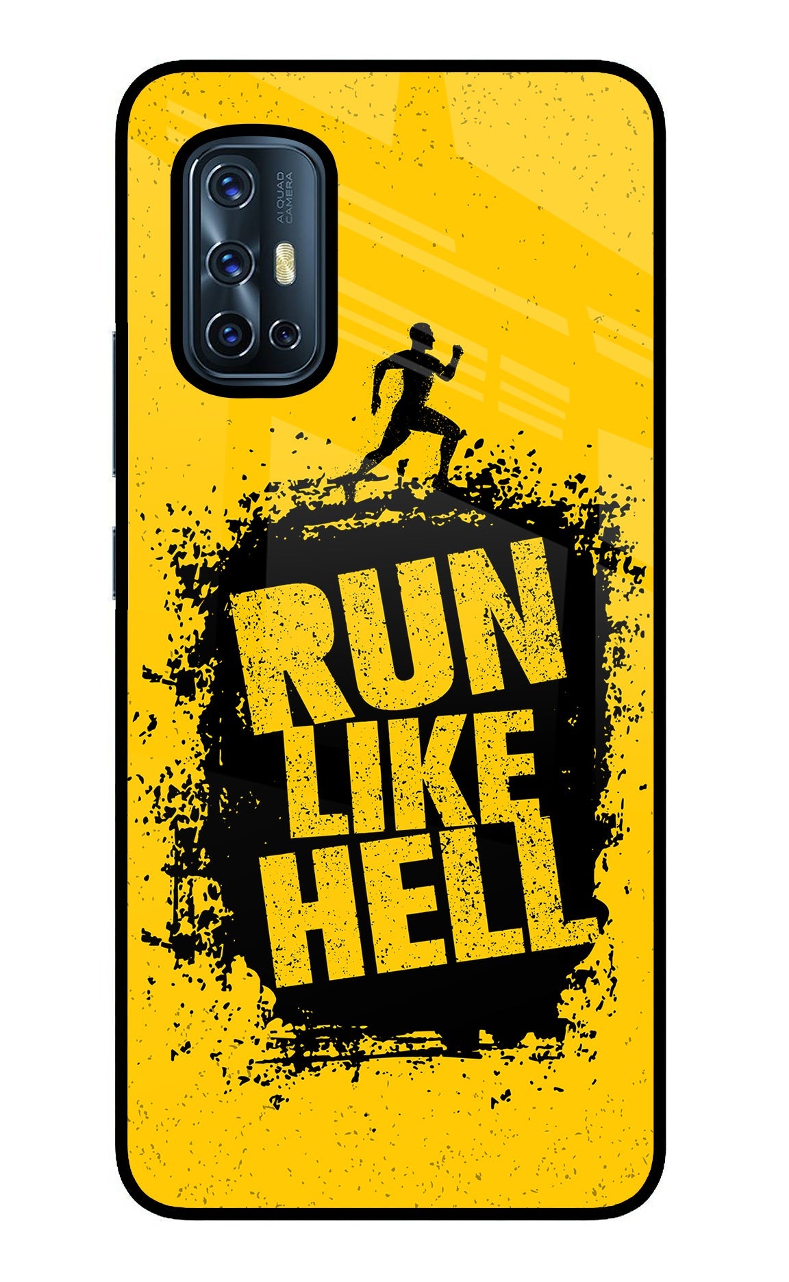 Run Like Hell Vivo V17 Glass Case