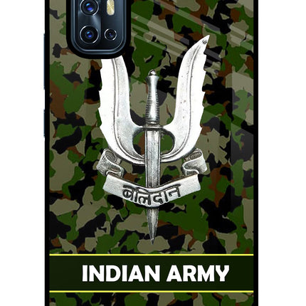 Balidan Indian Logo Vivo V17 Glass Case Back Cover by Casekaro