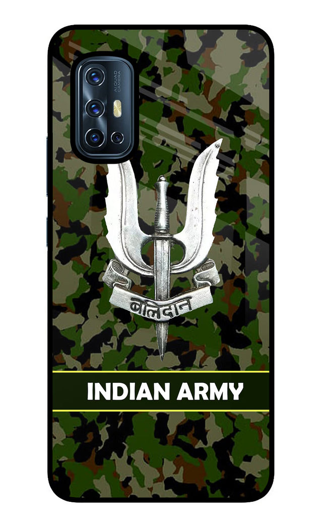 Balidan Indian Logo Vivo V17 Glass Case Back Cover by Casekaro