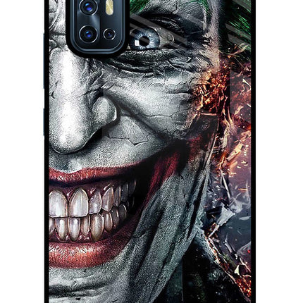 Joker Cam Vivo V17 Glass Case Back Cover by Casekaro