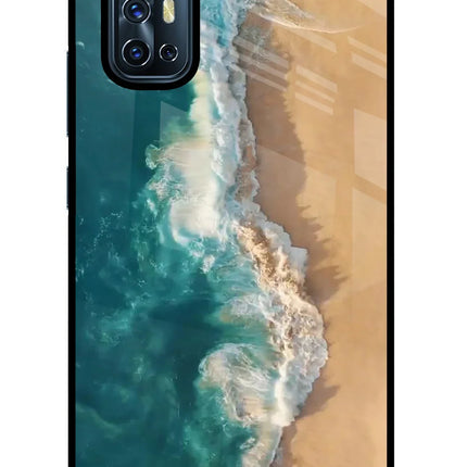 Ocean Beach Vivo V17 Glass Case