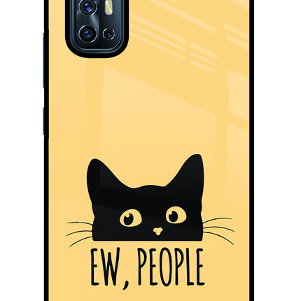 Ew People Catitude Vivo V17 Glass Case