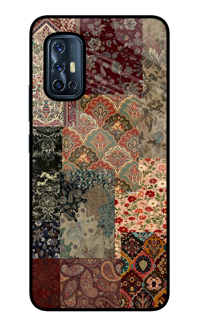 Desi Print Vivo V17 Glass Case Back Cover by Casekaro
