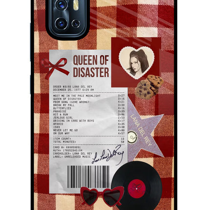 Queen of Disaster Vivo V17 Glass Case
