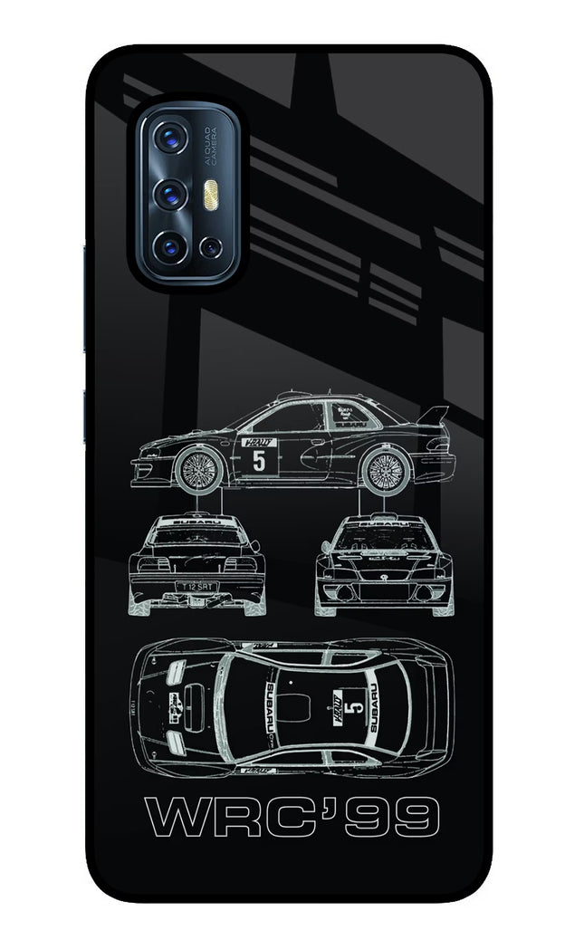 WRC'99 Vivo V17 Glass Case Back Cover by Casekaro