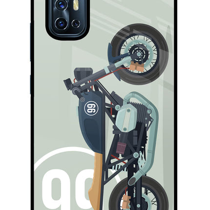 Classic Cafe Racer 99 Vivo V17 Glass Case