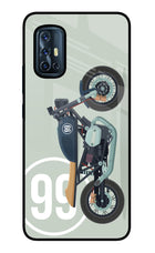 Classic Cafe Racer 99 Vivo V17 Glass Case