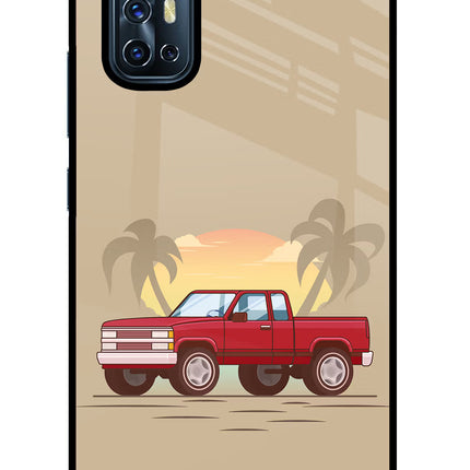 Desert Classic Drive Vivo V17 Glass Case