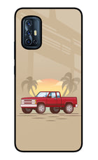 Desert Classic Drive Vivo V17 Glass Case