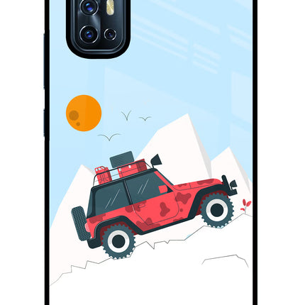 Mountain Trail Beast Vivo V17 Glass Case