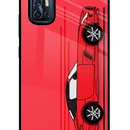 Red Velocity Vivo V17 Glass Case