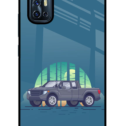 Retro Garage Vibe Vivo V17 Glass Case