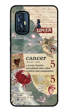 Cancer Zodiac Vivo V17 Glass Case