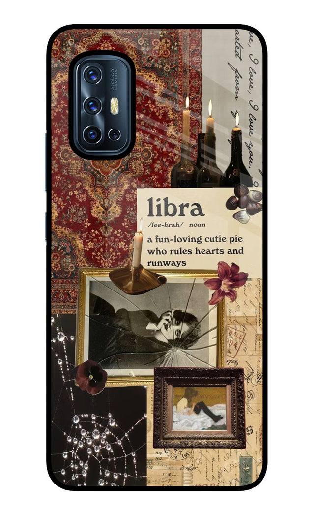 Libra Zodiac Vivo V17 Glass Case