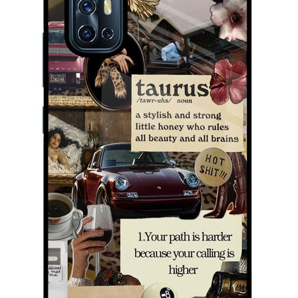 Taurus Zodiac Vivo V17 Glass Case