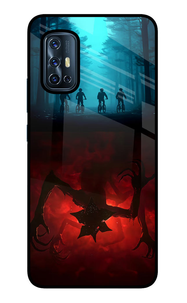 Ordinary Things Downside Up Vivo V17 Glass Case Back Cover by Casekaro