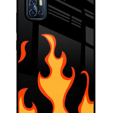 Fired Up – Black Vivo V17 Glass Case