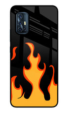 Fired Up – Black Vivo V17 Glass Case