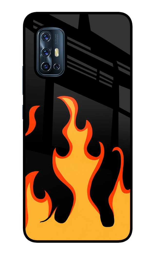 Fired Up – Black Vivo V17 Glass Case