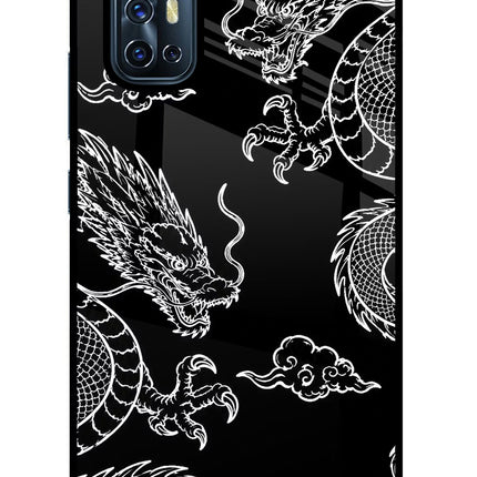 Twin Dragons Vivo V17 Glass Case