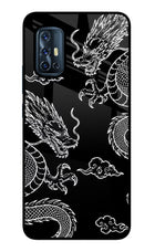 Twin Dragons Vivo V17 Glass Case