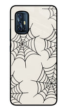 Spider Web Vivo V17 Glass Case