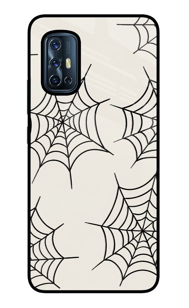 Spider Web Vivo V17 Glass Case