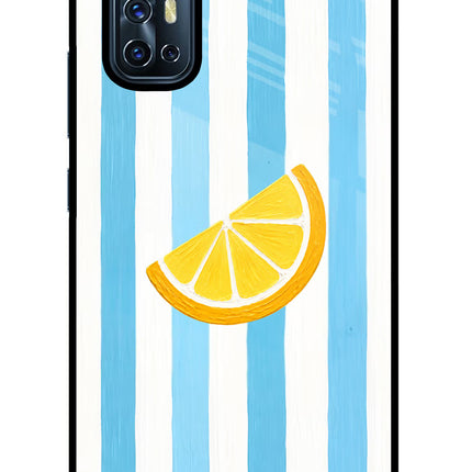 Summer Lemon Vivo V17 Glass Case