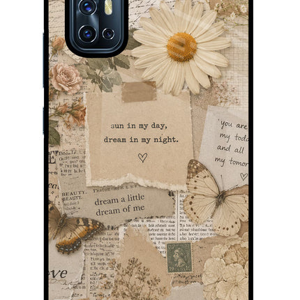 Vintage case Vivo V17 Glass Case