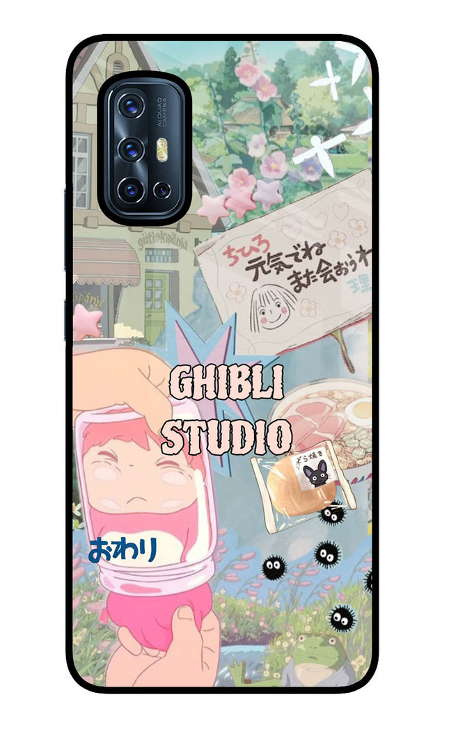 Studio Ghibli Vivo V17 Glass Case