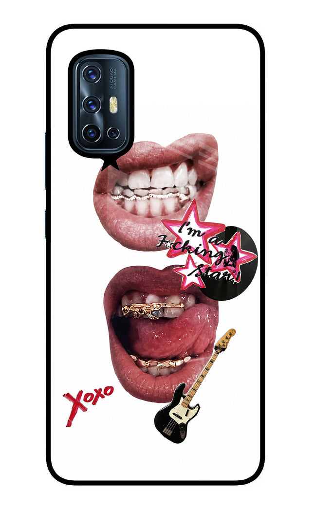 Rockstar Vivo V17 Glass Case