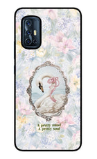 Pretty Mind Pretty Soul Vivo V17 Glass Case