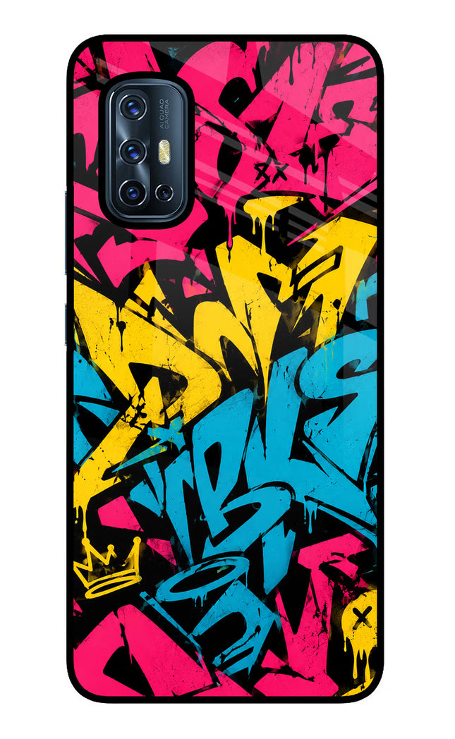 Graffiti Vibe Vivo V17 Glass Case