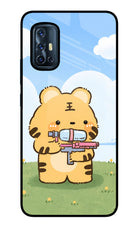 Tiger Treat Vivo V17 Glass Case