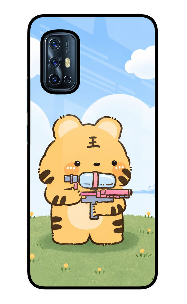 Tiger Treat Vivo V17 Glass Case