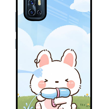 Bunny Treat Vivo V17 Glass Case