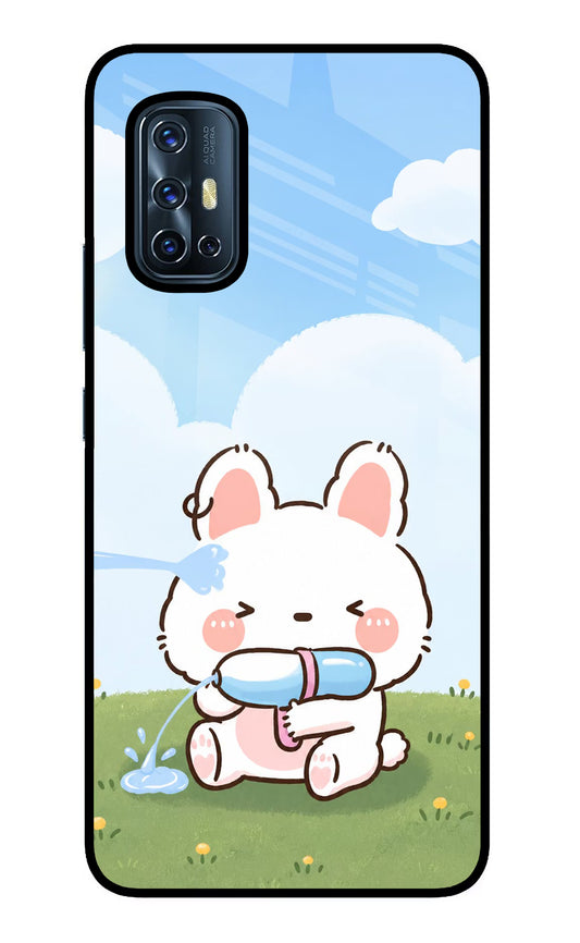 Bunny Treat Vivo V17 Glass Case