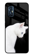 Snow Gaze Vivo V17 Glass Case