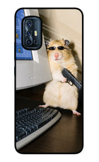 Hacker Hamster Vivo V17 Glass Case