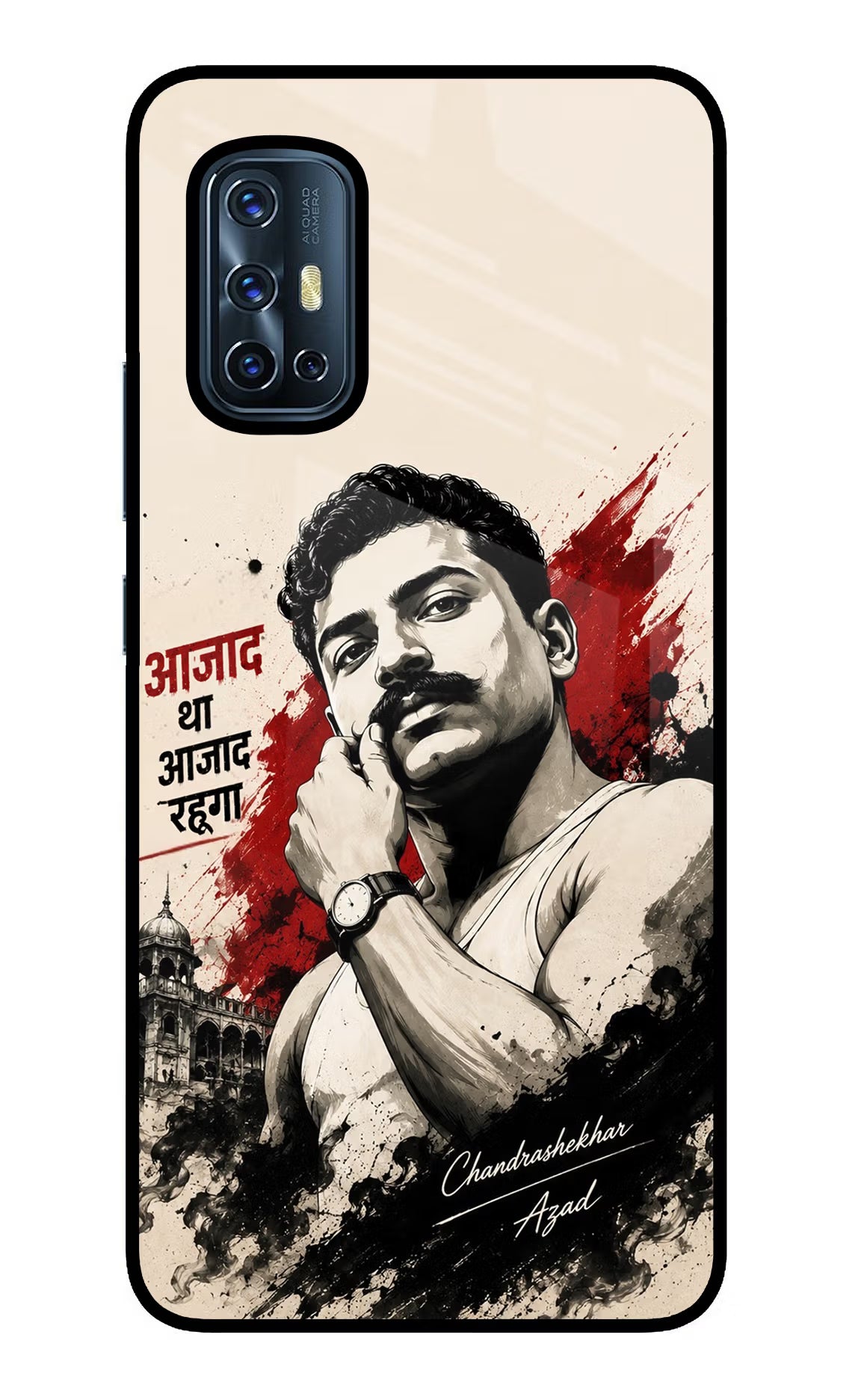 Dr. Ambedkar Visionary Vivo V17 Glass Case