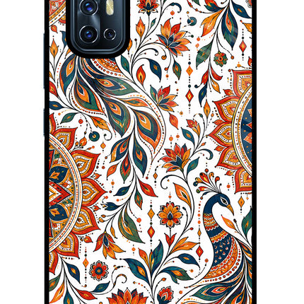 White Mayura Vivo V17 Glass Case